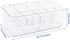 Utopia Home 2 Pack Tea Bag Organizer - Stackable Tea Bag Storage Organizer with Lid - Tea bag holder For Kitchen Organizers and Storage, Multi-Functional Kitchen Organizer, Home organizer (Clear)