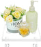 Bigfety Clear Acrylic Pedestal Tray Stand Riser for Bathroom Kitchen Countertop Home Decor