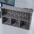 Toilet Paper Basket for Tank Topper, Woven Storage Box Cube Container, Grey 1pc