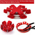 BYKITCHEN Pot Pan Protectors - Set of 12, Red Pads for Stacking Cookware