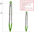 Set of 2 Kitchen Tongs – 9 inch & 12 inch – Premium Locking Non-stick Stainless Steel Food Tongs for Cooking, BBQ,