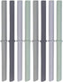 Elk and Friends Reusable Silicone Straws, Pack of 8 Colorful Straws with Stopper for 12oz & 14oz Mason Jars