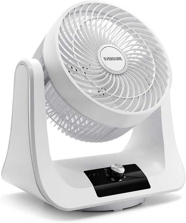 Everdure 9” Oscillating Desk Fan, 3 Speed Settings, Portable Personal Fan for Bedroom, Living Room, Home Office
