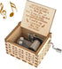 You are My Sunshine Music Box, Vintage Wood Laser Engraved Gift for Mom from Son, Unique Mother's Day/Birthday/Christmas
