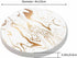 Pznen 2 Pack Accessories,Set 2 Liquid Marble Texture Coasters for Drinks Water Wave Curve Modern Doodle White Gold Oil