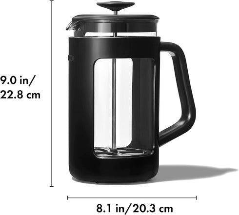 OXO Brew Venture French Press, 8 Cup, Black
