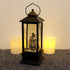 12" Christmas Musical Snow Globe Lantern by Eldnacele - USB Battery Operated with Santa Claus