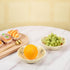 Koythin Salad Bowls, Cute Cherry Flower Ceramic Bowls, Cream Yellow Serving Bowl for Pasta, Cereal, Soup (Cherry Set of