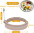 YOLCAR 4-Pack 4 Inch, Nordic Silicone Egg Rings, Non-Stick Egg Mold - Colorful