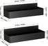 Magnetic Spice Rack for Refrigerator, Kitchen Organizer and Storage Shelf, Black (2 Pack)