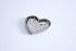 Love is in the Air Small Porcelain Heart Dish, Silver