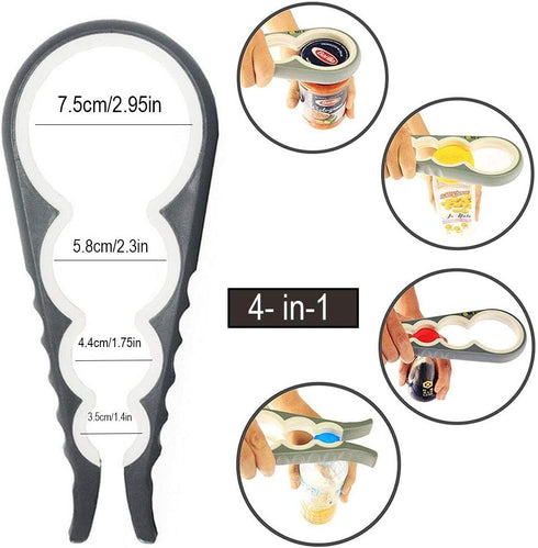 Maxracy Easy-Twist Jar Opener for Weak Hands & Arthritis - Versatile Bottle and Jar Openers