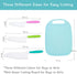 Kids Knife Set for Real Cooking, 4 Pieces Toddler Knife Set with Cutting Board, Firm Grip