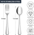 Hiware 24-piece Forks and Spoons Silverware Set, Food Grade Stainless Steel Flatware Cutlery Set for Home, Kitchen and Restaurant, Mirror Polished, Dishwasher Safe by HIWARE