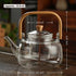 Glass Tea Pot, Stovetop Safe Clear Teapot and Kettle for Brewing Tea