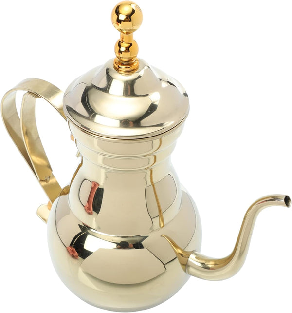 SHOWERORO Arabic Coffee Pot, Whistling Teakettle for Stovetop, Stainless Steel Hand Brewing Tea Pot