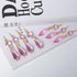 20pcs Pink Crystals Prisms Glass Tip Beads Replacement Chandelier Icicle Drop Pendants Octagon Crystal Beads Gold Pins