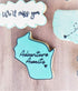 Wisconsin State Cookie Cutter, 4", Made in USA by Ann Clark