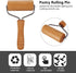 Small Rolling Pin, Wooden Dough Roller, Non-Stick Pizza Roller, Dough Baker Roller Set for Home Kitchen Baking