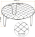 Round Cooking Rack 5-inch Stainless Steel Cross Wire Barbecue Grill Net with 50mm Legs for Cooking Baking Steaming BBQ