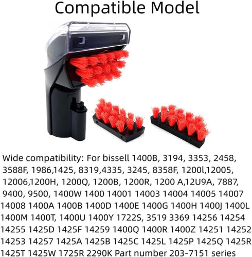 1400B Little Green Machine Brush Replacement Parts for Bissell 1400B, 3353, 3194, 2458, 3588F