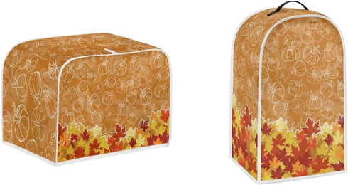 Maple Leaf 2 Slice Toaster Covers, Small Kitchen Appliance Dustproof Blender Cover, Thanksgiving Decor
