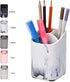 ZCCZ Toothbrush Holder for Bathroom - Premium White Marble Organizer for Electric or Kids Toothbrushes