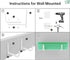 Y&M Adjustable Brackets for Window Boxes Planters, 4 Pack Universal Outdoor Hanging Brackets, White Steel.