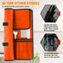 Orange Chef Knife Bag with 20 Slots, Cutlery Knives Holders, Portable Canvas Knife Roll Storage for Cooking