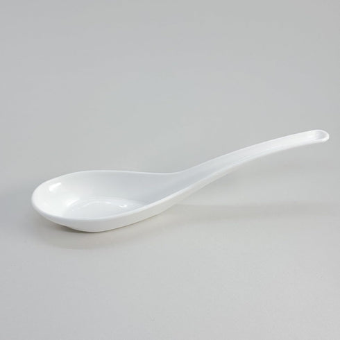5 Pcs Reusable Plastic Chinese Soup Spoon for Ramen, Soup, Fried Rice, Heat Resistant, Unbreakable