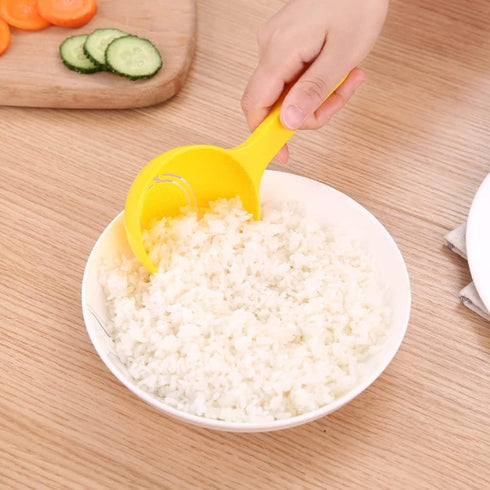4 Pack Rice Ball Scoop, Non-stick Plastic Rice Paddle for Sushi Making Tools and Rice Ball Mold