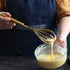 Berglander Gold Whisk Pack of 3 - Stainless Steel 8", 10", 12", Titanium Plating Gold Whisks for Cooking, Beater, Wire