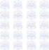Pawfly 20 Pack Double Sided Suction Cups, 1.2 Inch Clear PVC Plastic Suckers for Glass Table Mirror