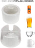 Anti-Spill Cup Holder, Drink Coaster with Anti-Slip Mat for Home Office Outdoors (White)