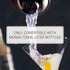 Monin Syrup Pump for 750ml Glass Bottles, Mess-Free Dispensing, Tip Cover Included, White