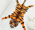 Cute Faux Tiger Print Rug, Small Area Rug for Home Decor, Fluffy Animal Print Kids Carpet, Orange 1.8x2.8 ft