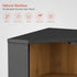 Goozii Countertop, Counter, Corner Bread Box for Kitchen Black Bread Storage Container for Homemade Bread, Two Layer