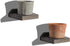 Freezing point Small Floating Shelves for Wall Set of 2 Natural Wood