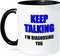 3dRose Keep Talking I'm Diagnosing You Mug, Blue and Black, 11 oz, Multicolor