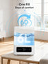 6L 60H 28dB 16H FOHERE Humidifiers for Bedroom, Cool Mist Humidifier for Large Room, Ultra-Quiet Runtime for Baby