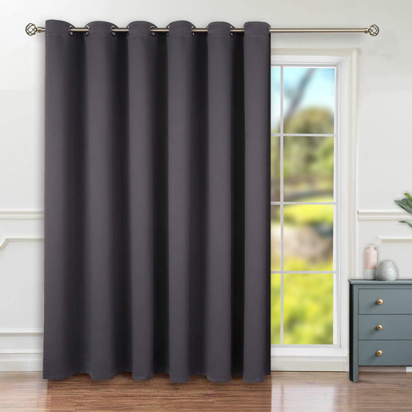BGment Room Darkening Curtains for Living Room 84 Inches Long, Extra Wide Glass Sliding Door Curtain