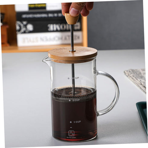 Ciieeo Espresso Coffee Cup, Glass Press Kettle, Cold Brew Coffee Pot, Borosilicate Coffee Pot for Travel