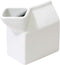 HIC Kitchen Milk Carton Creamer - Fine White Porcelain, 6-Ounces
