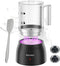Secura Detachable Milk Frother and Steamer, 17oz Electric Milk Warmer with Glass