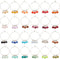 BENECREAT 24 PCS Acrylic Wine Glass Charm, Faux Gemstone Beaded Tassel Wine Glass Markers for Parties