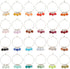 BENECREAT 24 PCS Acrylic Wine Glass Charm, Faux Gemstone Beaded Tassel Wine Glass Markers for Parties