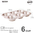 Muffin Cake Pan, 6-Cavity Non-Stick Cupcake Pan Bakeware for Oven Baking (Champagne Gold) by Bakeley