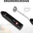 PQWPQW 3-Speed 3-Speed Rechargeable Milk Frother for Coffee, Baking & Eggs - USB Fast Charging, Portable Frother Wand