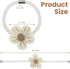 2 Pack KLOGTSIND Magnetic Curtain Tiebacks, Flower Curtain Holdbacks for Draperies, Elegant Curtain Tie Backs for Boho