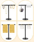 Hand Towel Holder for Bathroom - T-Shape Free Standing Matte Black Waterproof Rack for Kitchen Countertop